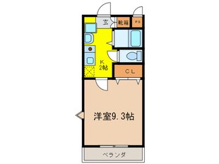 アンソレイユ榎木の物件間取画像